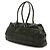 Borsa Boston Chanel in pelle di vitello martellata nera - vista 3