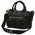 mala Prada Bomber Tote em nylon preto e couro - vista 3