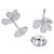 Pendientes Van Cleef & Arpels Frivole Mini en oro blanco de 18K - vista 3