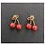 Pendientes Valentino Cherryfic de metal y esmalte - vista 2