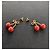 Pendientes Valentino Cherryfic de metal y esmalte - vista 4
