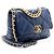 Borsa a tracolla Chanel 19 Medium Flap in pelle di agnello - vista 2