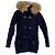 Autre Marque Bark Strick-Dufflecoat mit Kapuze
