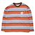Autre Marque TOP WHIMSY SNAP SLEEVE BORDER Camiseta de manga larga de algodón