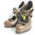 Fendi Pumps aus Leder mit Cut-Outs