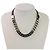 Collana in pelle con catena Jil Sander