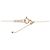 Autre Marque Collana K10 Pink Gold Diamond - vista 5