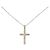 Autre Marque Collana Croce Au750