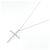 Collana Harry Winston Madonna Cross Small in Platino - vista 2