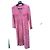 Christian Dior Set Cardigan e Abito in Lana Rosa - vista 2