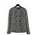 Chanel 1992 Black Tweed Double Breasted CC Jacket