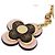 Portachiavi Louis Vuitton Blooming Flower BB Monogram Canvas Leather - vista 4