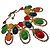 Collana Statement Kate Spade Metallo Dorato Pietre Multicolore