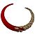 Alexis Bittar – Rotes Lucite & Kristall Choker Collier