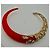 Alexis Bittar – Rotes Lucite & Kristall Choker Collier - Ansicht 2