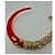 Alexis Bittar – Rotes Lucite & Kristall Choker Collier - Ansicht 4