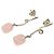 Autre Marque Pendientes de cadena de plata y cuarzo rosa Tiffany & Co.
