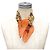 Hermès Foulard di seta arancione Hermes "Neige d'Antan" - vista 2