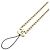 Collar de cadena larga dorada Chanel Coco Mark