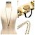 Collar de cadena larga dorada Chanel Coco Mark - vista 3