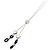 Chaîne pour lunettes Chanel Silver Cord Chain Strap A23173 - vue 2
