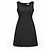 Céline Celine Kleid aus Wollmischung Schwarz Asymmetrisch