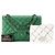 CHANEL - Borsa a tracolla Classique/Timeless Jumbo Chanel in pelle caviar verde - vista 9