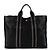 HERMÈS - Borsa tote Toto Hermès in tela nera e grigia