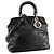 DIOR - Borsa a tracolla Granville Dior in pelle liscia nera - vista 2
