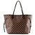LOUIS VUITTON - Louis Vuitton Neverfull MM Shopper aus damier ébène beschichtetem Canvas