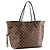 LOUIS VUITTON - Louis Vuitton Neverfull MM Shopper aus damier ébène beschichtetem Canvas - Ansicht 2
