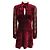 Autre Marque Vestido mini de devoré burdeos Saint Laurent