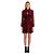 Autre Marque Vestido mini de devoré burdeos Saint Laurent - vista 4