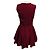 Autre Marque Cushnie et Ochs Top Peplum sin mangas High Low Burdeos - vista 3