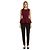 Autre Marque Cushnie et Ochs Top Peplum sin mangas High Low Burdeos - vista 4