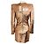 Alexandre Vauthier Rose Gold Sequin Plunging Mini Kleid in Pink Gold - Ansicht 3