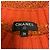 Chanel gestrickter Pullover aus melierter Wolle und Kaschmir in Orange / Burgund mit CC-Logo-Knöpfen - Ansicht 4