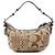 Coach 3680 Borsa a tracolla patchwork in pitone beige e blu - vista 3