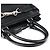 Coach Borsa Tote Hamptons in pelle nera F08A70 - vista 10