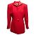 Rote Christian Dior Abendjacke mit Satinbesatz Größe US 6