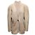 Etoile Isabel Marant V-Ausschnitt Shearling-Jacke Beige Größe US S