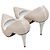 Giuseppe Zanotti Spitzabsatz-Pumps mit Nieten in Weiß & Gold Größe 38.5 - Ansicht 3