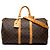 Borsa da viaggio Louis Vuitton Monogram Keepall Bandouliere 45 Marrone