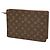 Borsa a Mano Louis Vuitton Monogram Pochette Homme Marrone - vista 2