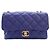 Borsa a tracolla Chanel Small Quilted Lambskin Pillow Crush Flap Blu