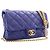 Borsa a tracolla Chanel Small Quilted Lambskin Pillow Crush Flap Blu - vista 13