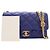 Borsa a tracolla Chanel Small Quilted Lambskin Pillow Crush Flap Blu - vista 6
