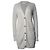Equipment, Langer Strickcardigan in Grau