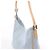Borsa a tracolla Fendi Zucchino Canvas & Leather in blu 8BR068 - vista 3