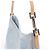 Borsa a tracolla Fendi Zucchino Canvas & Leather in blu 8BR068 - vista 5
